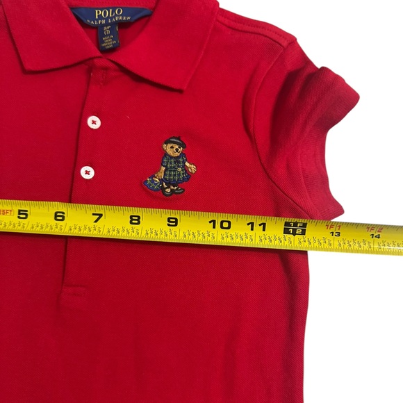 Girls Polo Ralph Lauren Red Polo Shirt Size S/P (7) - Picture 5 of 5